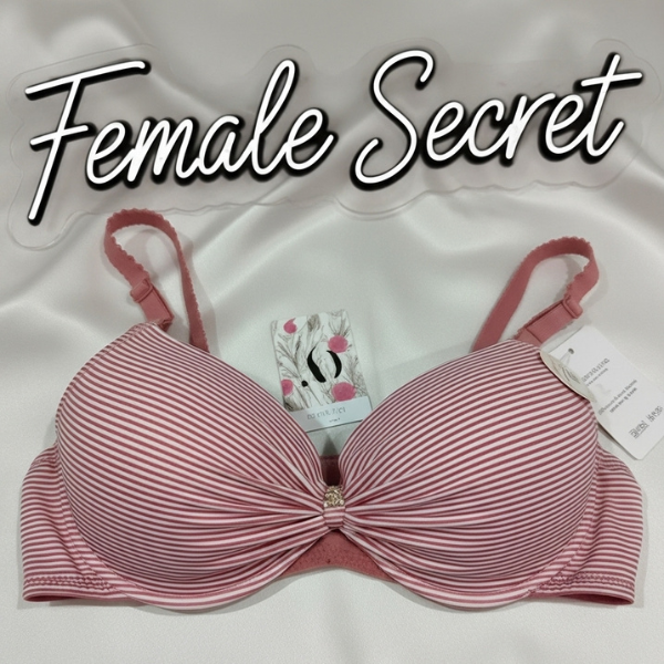 75% Off | Pack of 4 Striped Padded Bra And Panty Set with Chain Straps | Free Home Delivery