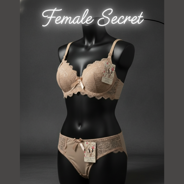 75% Off | Pack of 4 Imported Double Padded Bra And Panty Set | Free Home Delivery